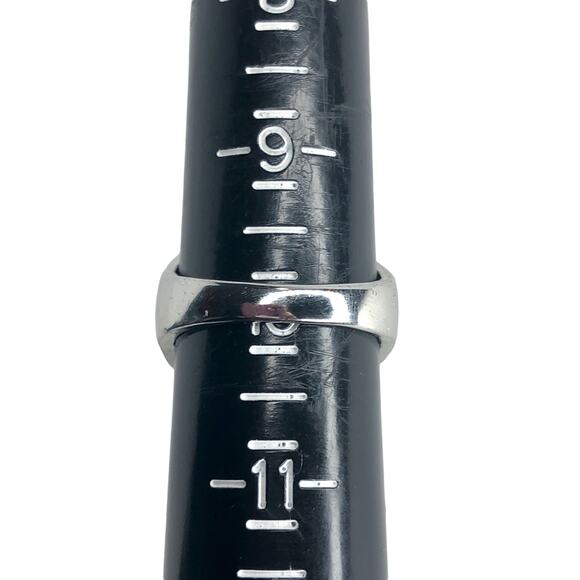 Silver and Black Boho Ring with Stone - Size 10 - Picture 7 of 7